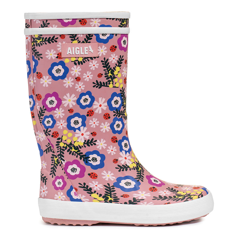 Aigle Lolly Pop Fur Botte De Pluie Enfant Aigle Bottes En Caoutchouc Pour Enfants Aigle » Lolly Pop «, Flower