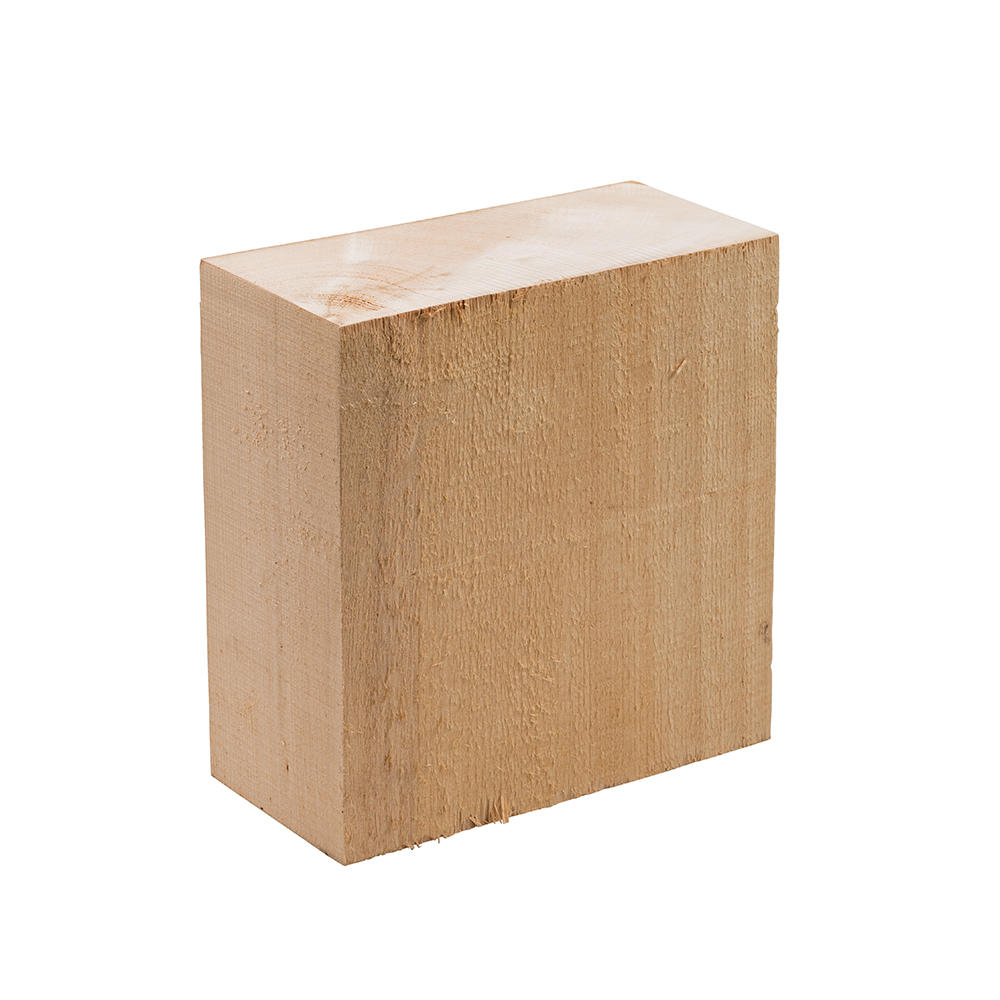 Ébauche pour bols, tilleul, 200 x 200 x 80 mm