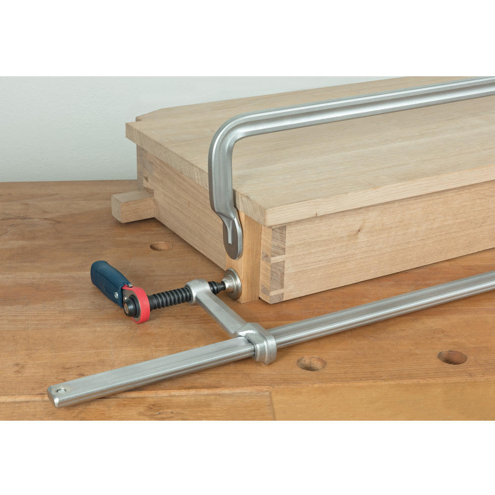 Serre-joint à cliquet DICTUM® tout en acier, saillie 120 mm, ouverture 300 mm