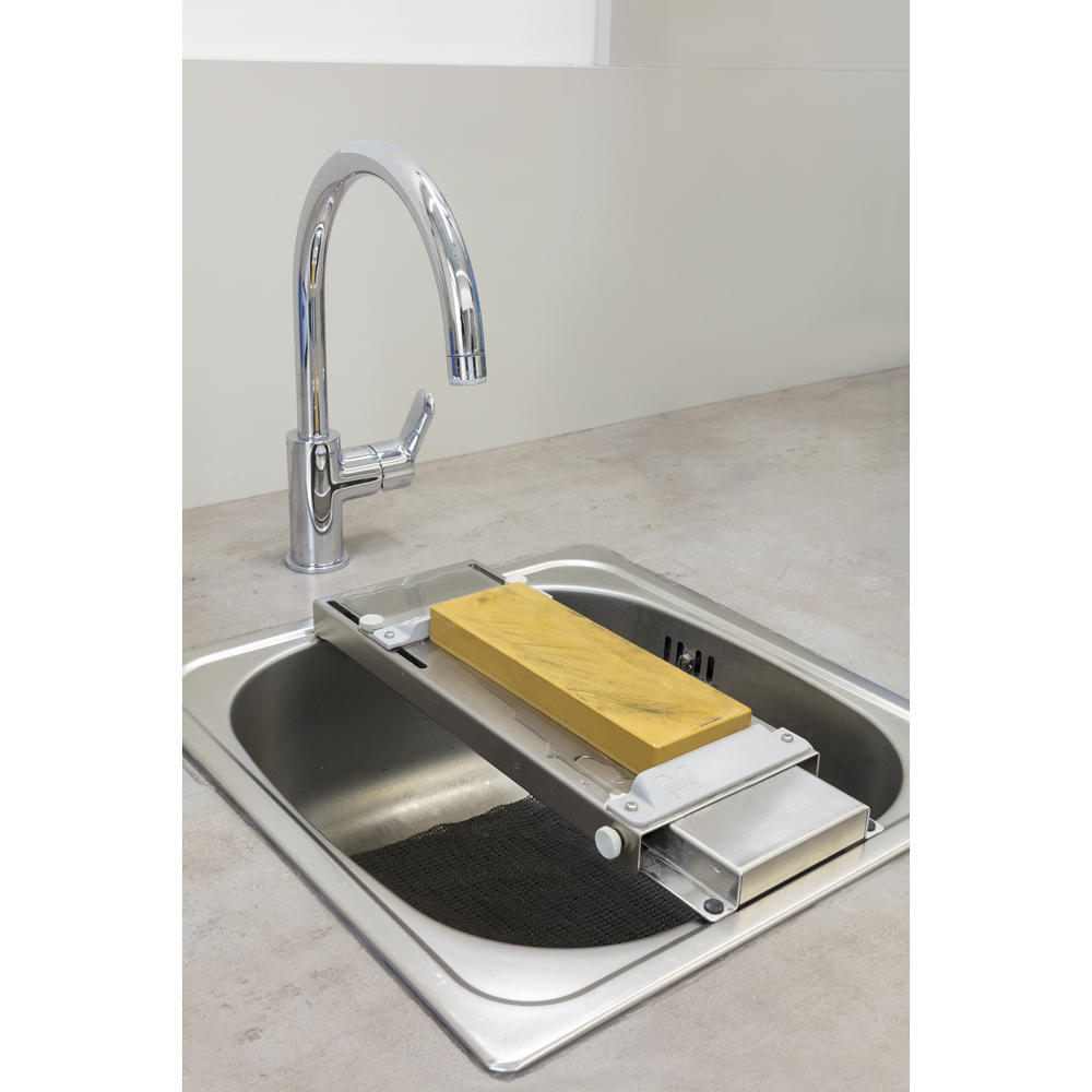 Supporto pietra per affilare per lavandini