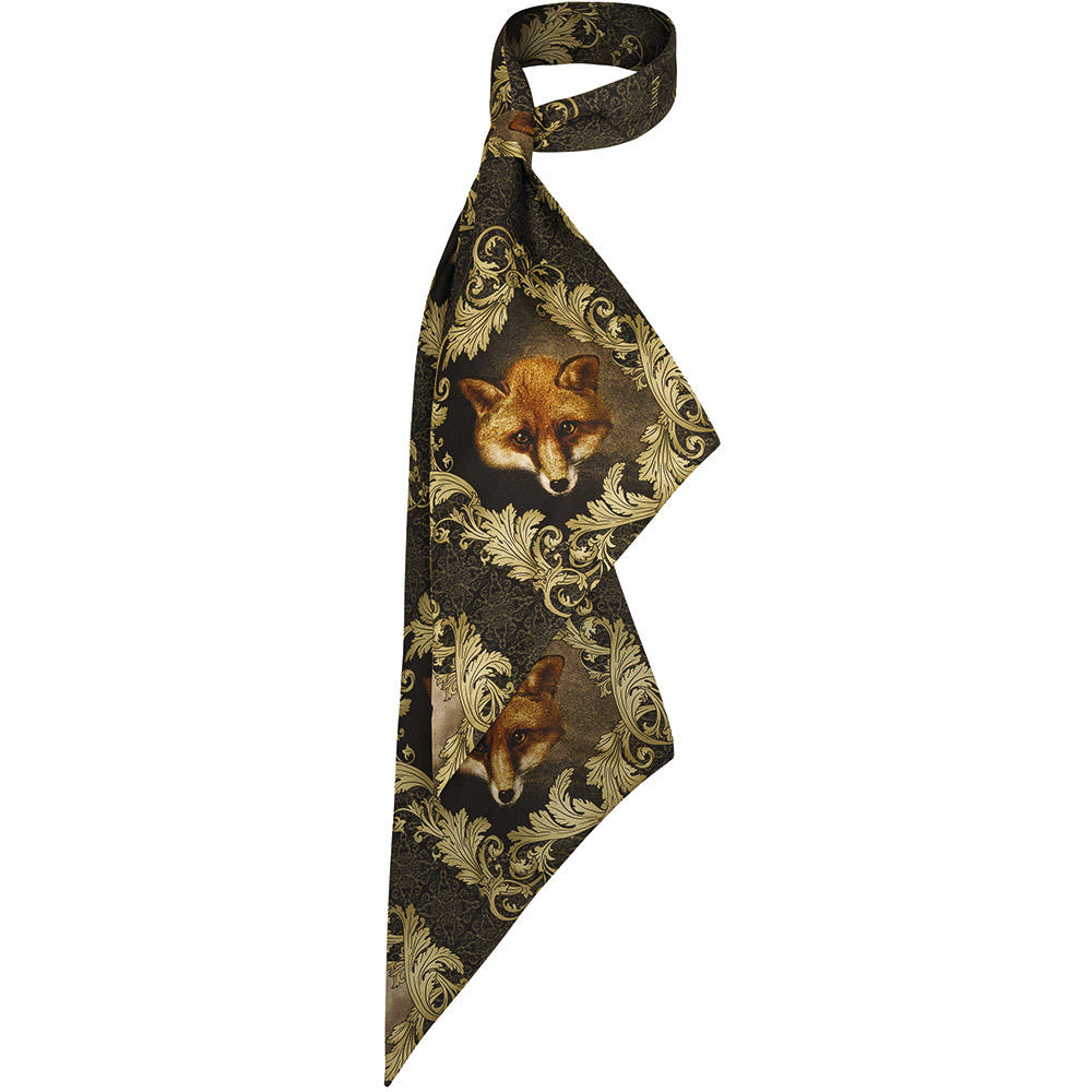 Sara Tiara Seidenschal, schmal, Fuchs