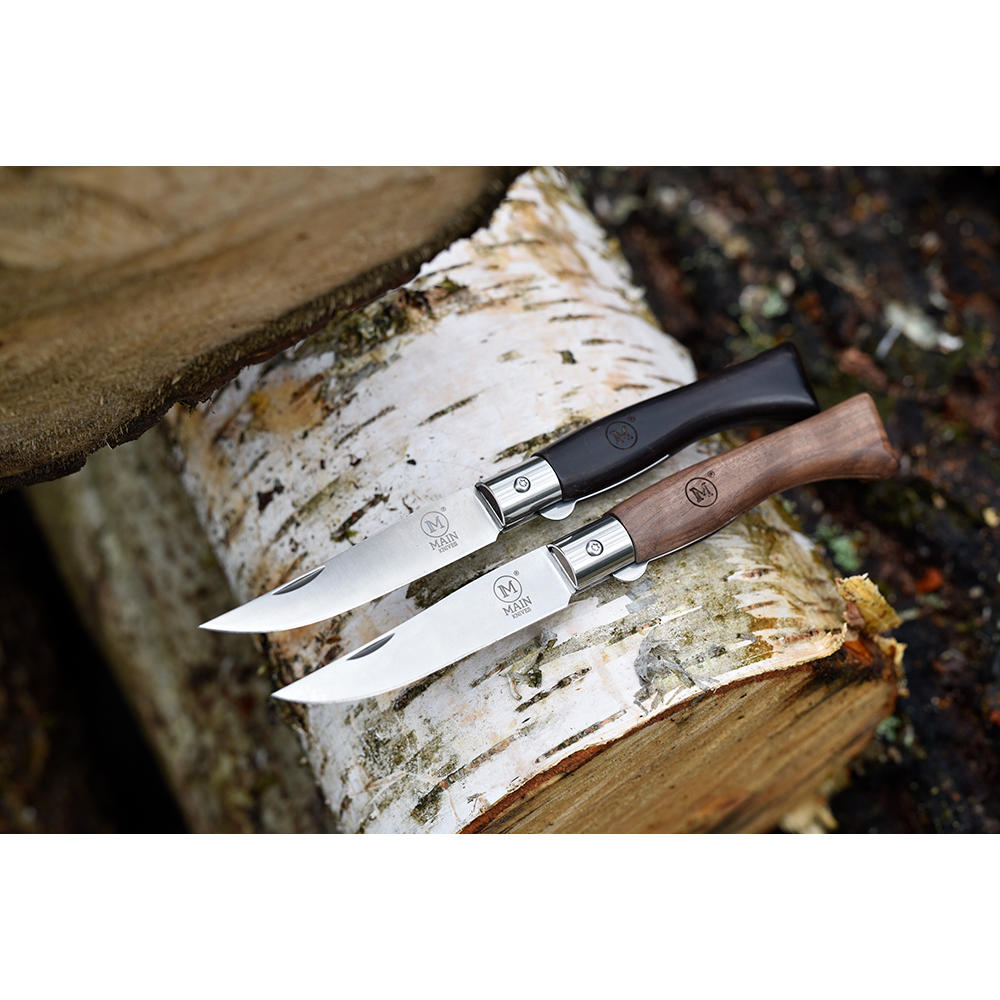 Couteau pliant MAIN » Italian Line «, bois d'ébène