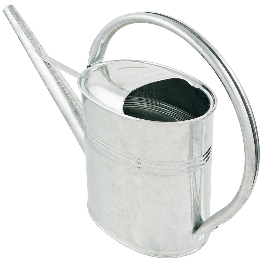 Gießkanne oval, 8 l, verzinkt