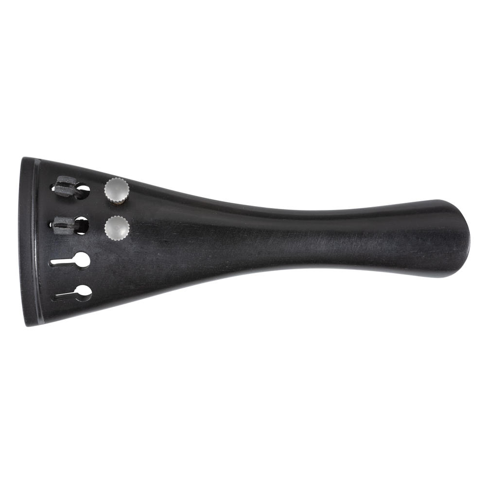 Tailpiece, French Model, Ebony, Violin 4/4, 109.5 mm, 2 Adjusters
