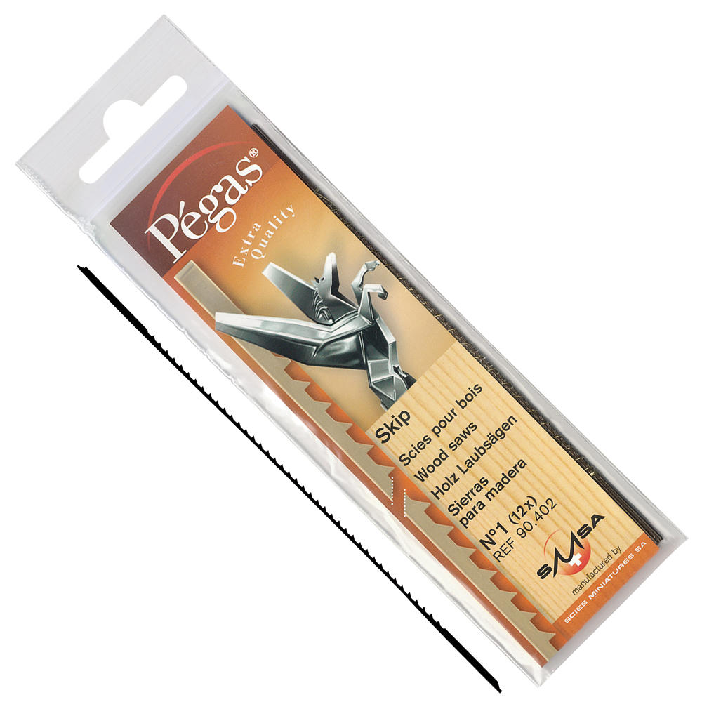Pégas® Skip Coping Saw Blades, Width 0.76 mm, 12-Piece Set