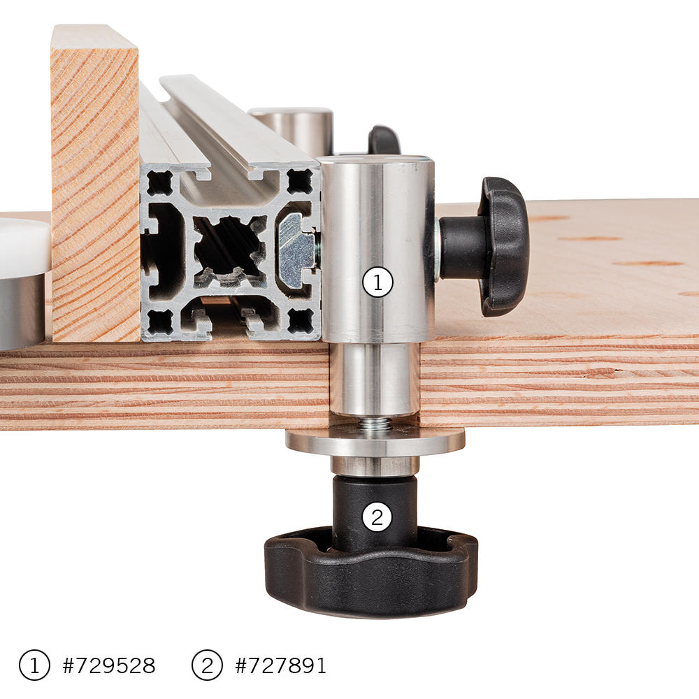 DICTUM® Adapter for Aluminium Profile for MFT
