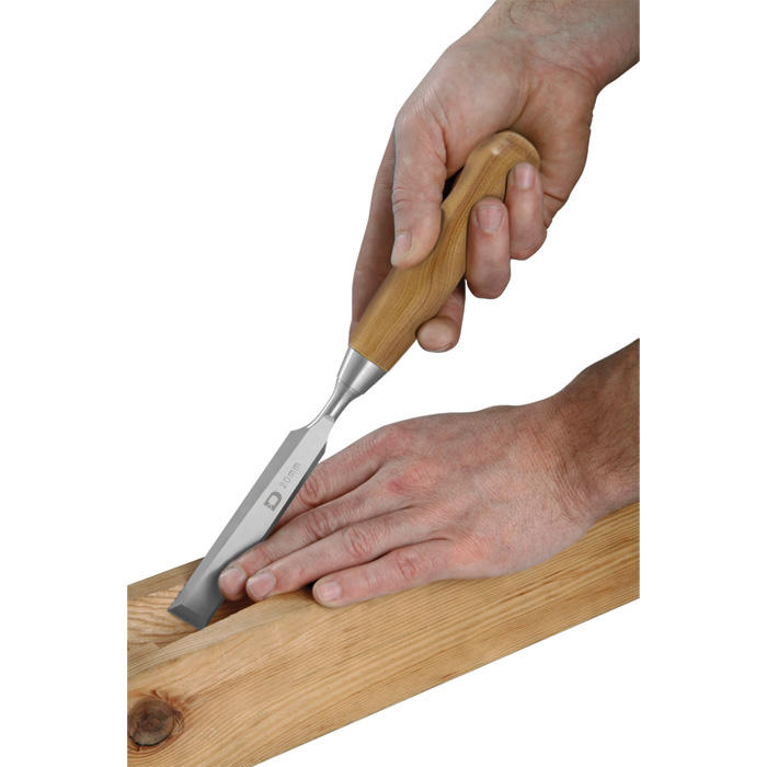 Ciseaux à bois DICTUM®, forme courte, 6 pièces, en coffret en bois