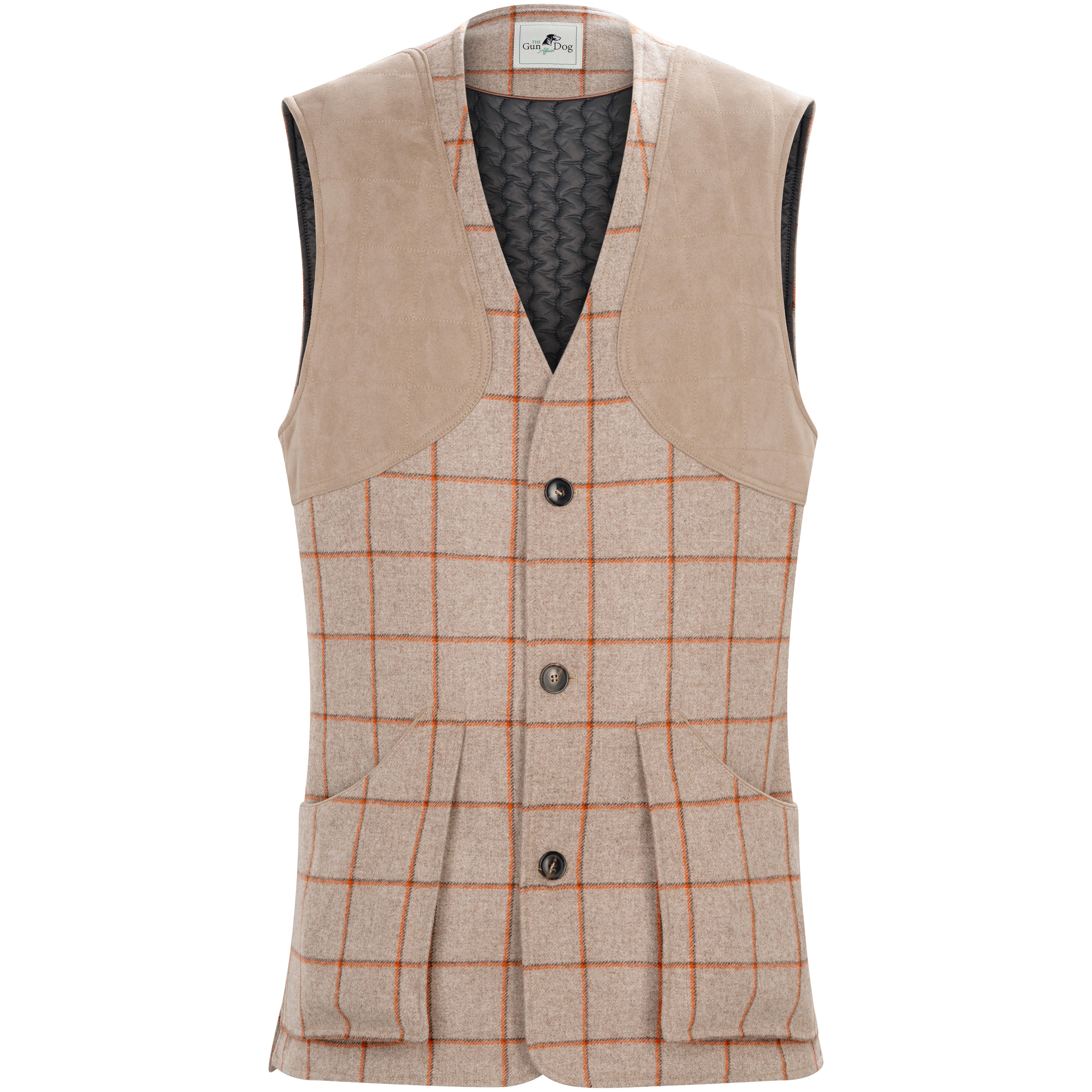 Gilet de tir pour homme The GunDog Affair » Mersey «, beige/orange