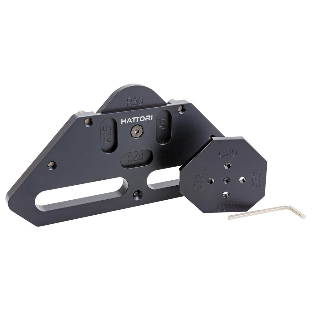 Hattori® Routing templates for Round and Bevelled Corners