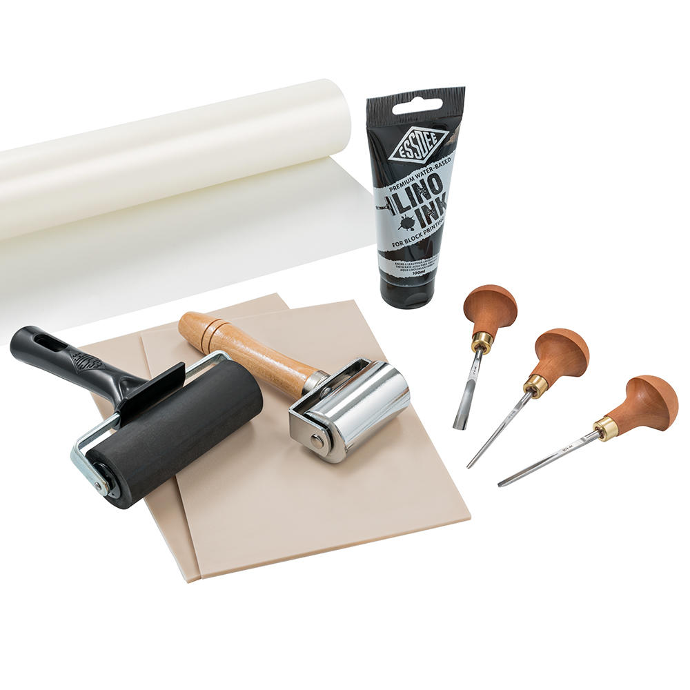 Jeu de linogravure pour professionnels, 8 pièces