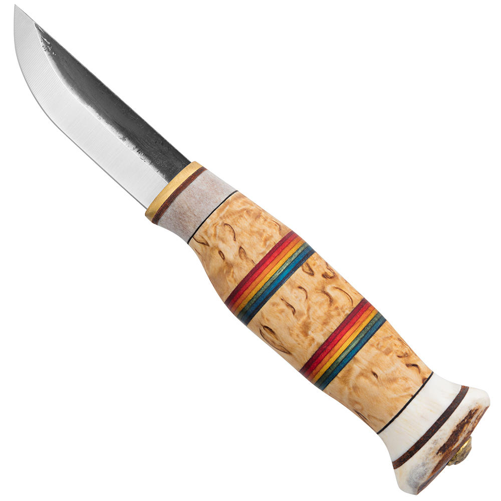 Wood Jewel Hunting and Outdoor Knife »Rainbow«