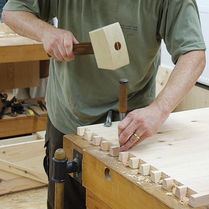 DICTUM® Square Mallet, Weight 480 g