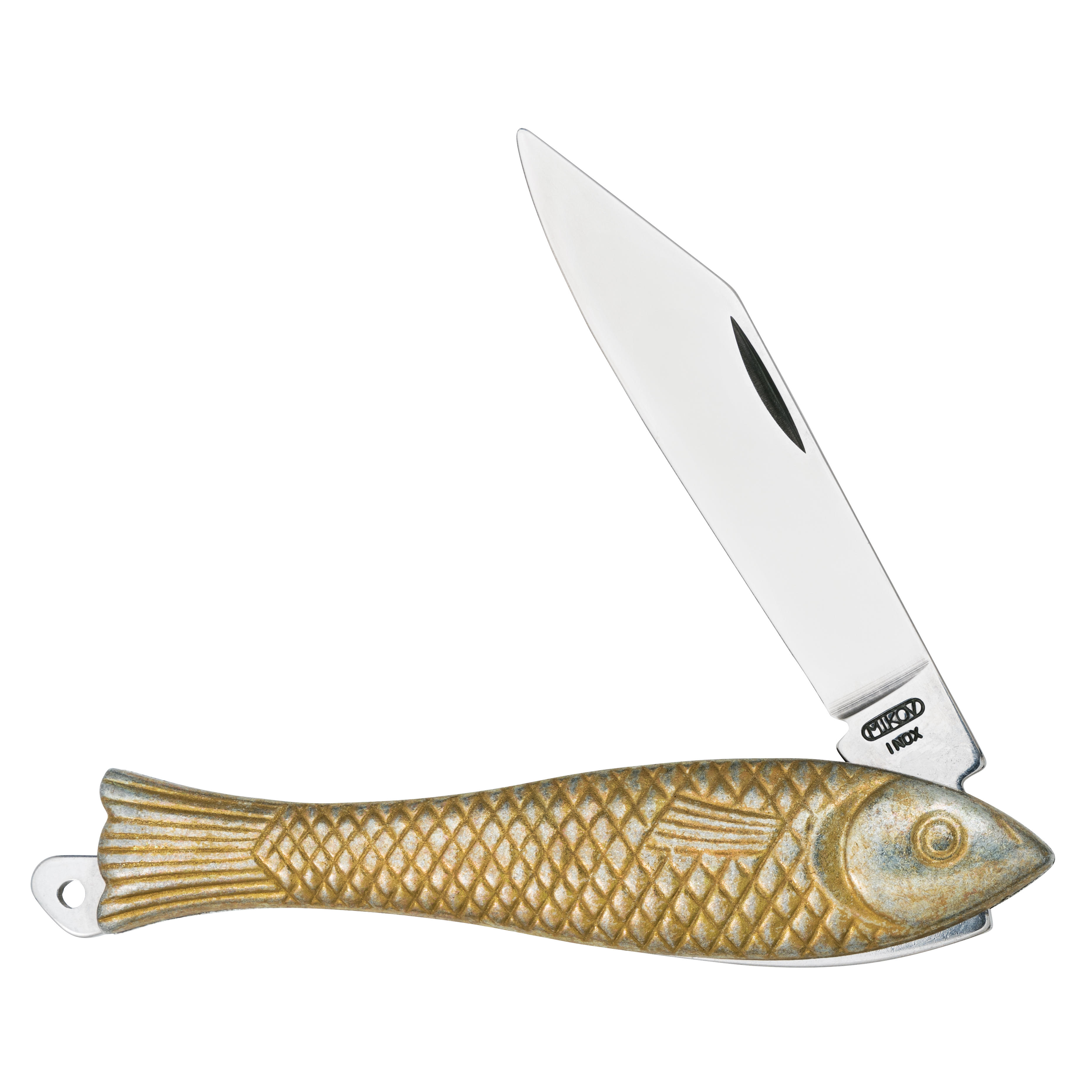 Mikov »Rybička« Folding Knife, Gold | 789127 | 789127