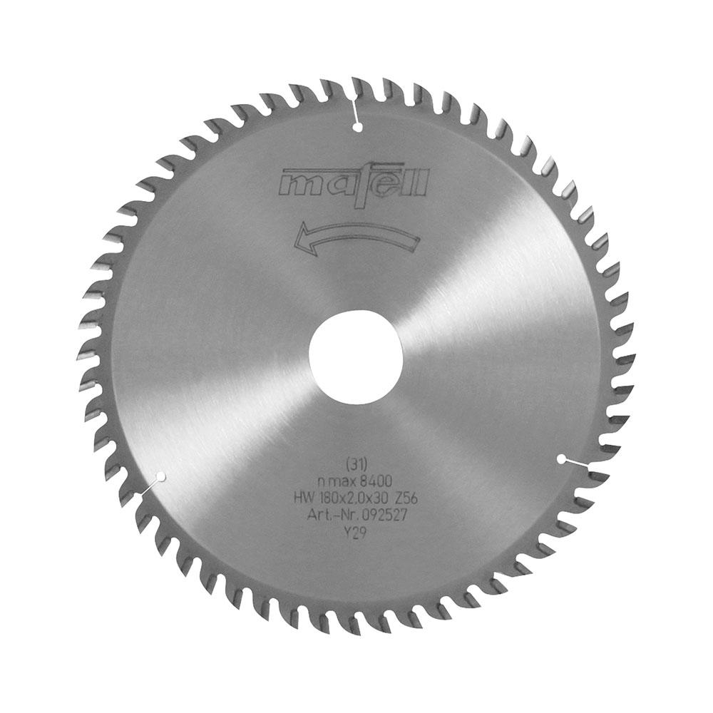 MAFELL Sägeblatt-HM, 180 x 1,2/2,0 x 30 mm, Z 56, WZ, angefast, für Laminate