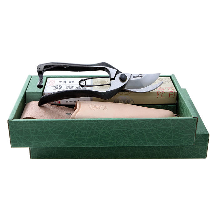 Set cadeau de sécateur à branchages avec étui en cuir