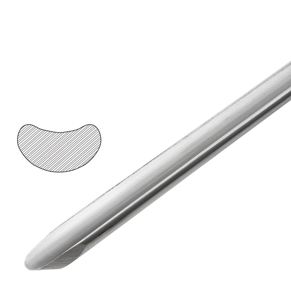 Crown® »European-style« Spindle Gouge, Stained Beech Handle, Blade Width 9 mm