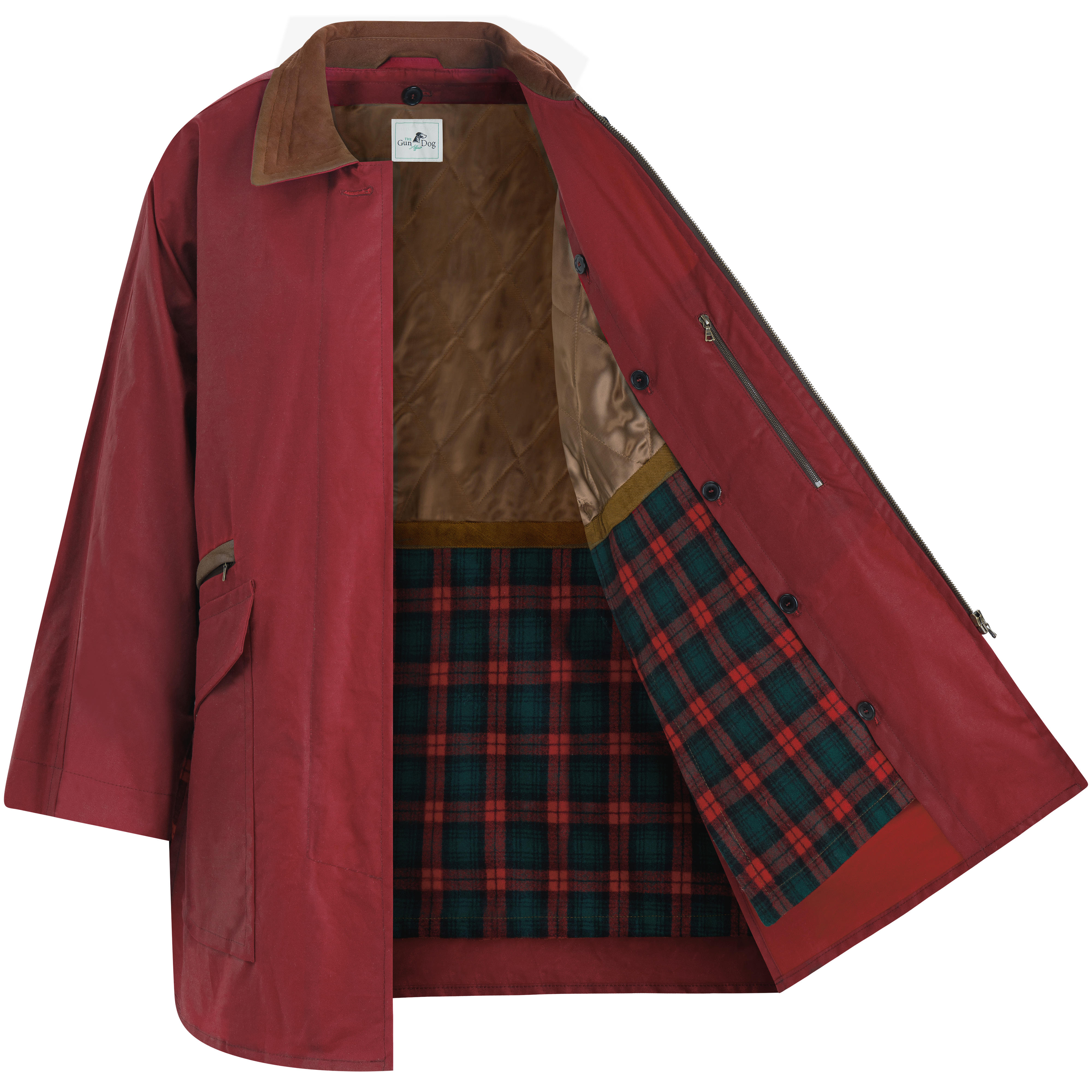 Damen Wachsjacke, rot