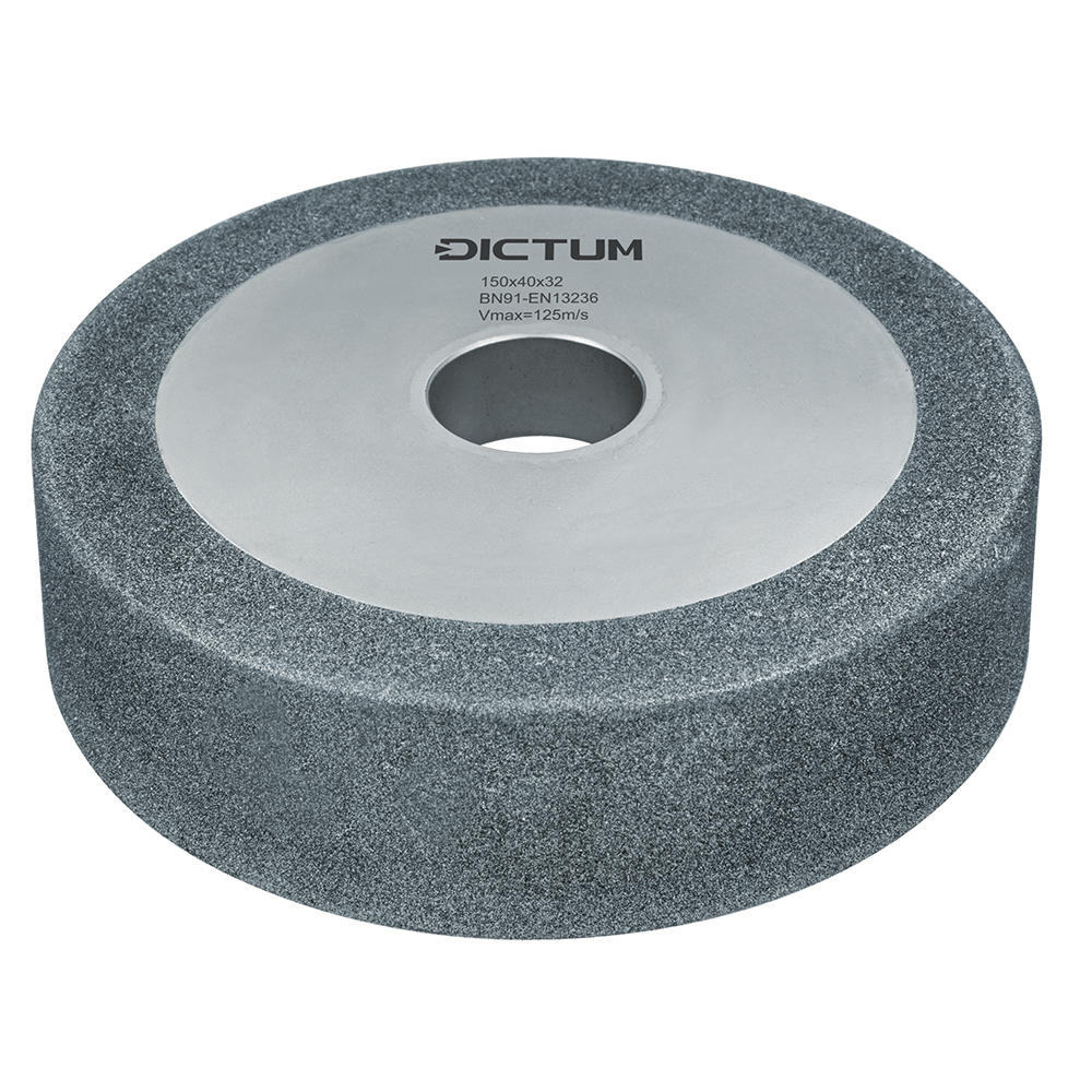 DICTUM® CBN-Schleifscheibe Black Crystal, Ø 150 mm, seitliche Beschichtung, B91