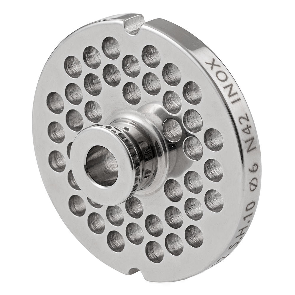 Fimar Edelstahllochscheibe für Fleischwolf 12B, Ø 6 mm