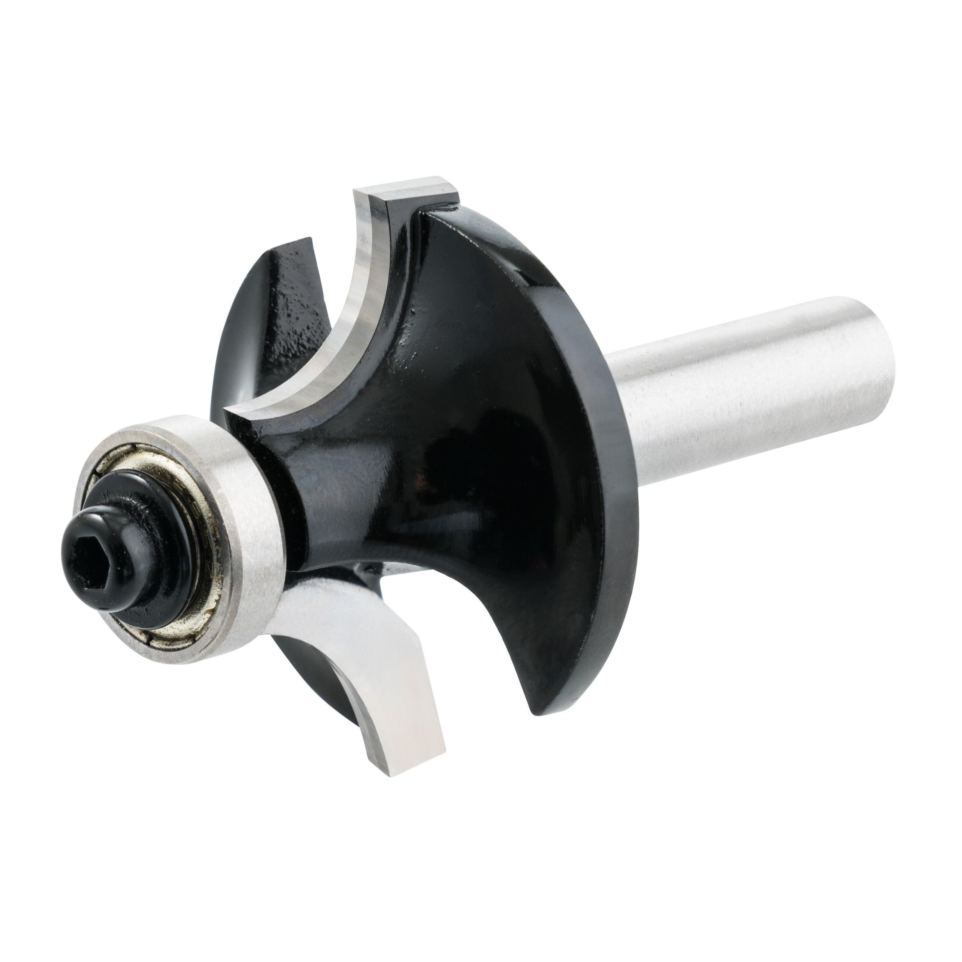 DICTUM® TC Rounding Router Bit with Ball Bearing Shank Ø 8 mm R 10 mm DICTUM® TC Rounding Router Bit with Ball Bearing Shank Ø 8 mm R 10 mm